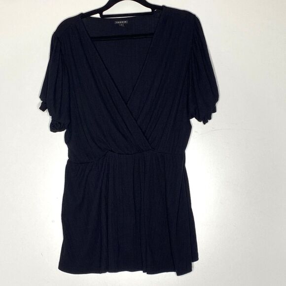 Torrid Ribbed Surplice Peplum Y2K Top Women's Plus Size 2XL - Picture 1 of 10